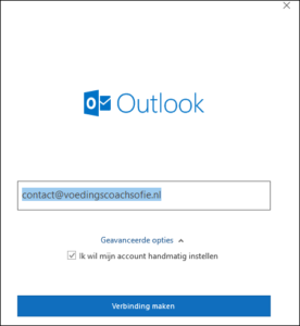 E-mailadres Instellen In Microsoft Outlook