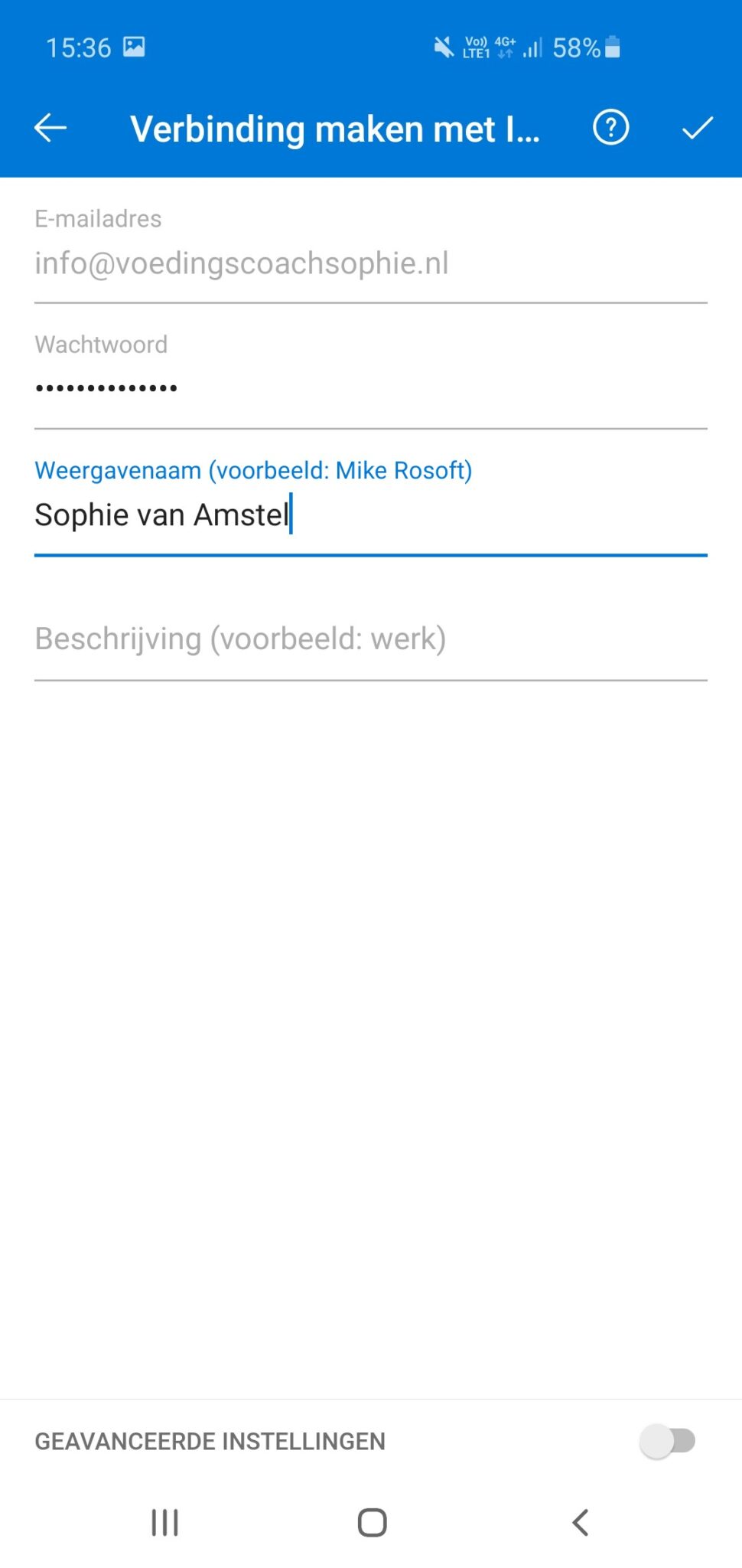 E-mailadres Instellen In Outlook Op Smartphone